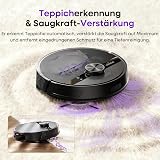 MONSGA MS1 Robot Vacuum Cleaner with Mop, 7000Pa Robotic Vacuum with Lidar Navigation, 180mins Runtime, 5 Editable Maps, APP/Remote/Voice Control, Ideal for Hard Floors and Carpets - 8