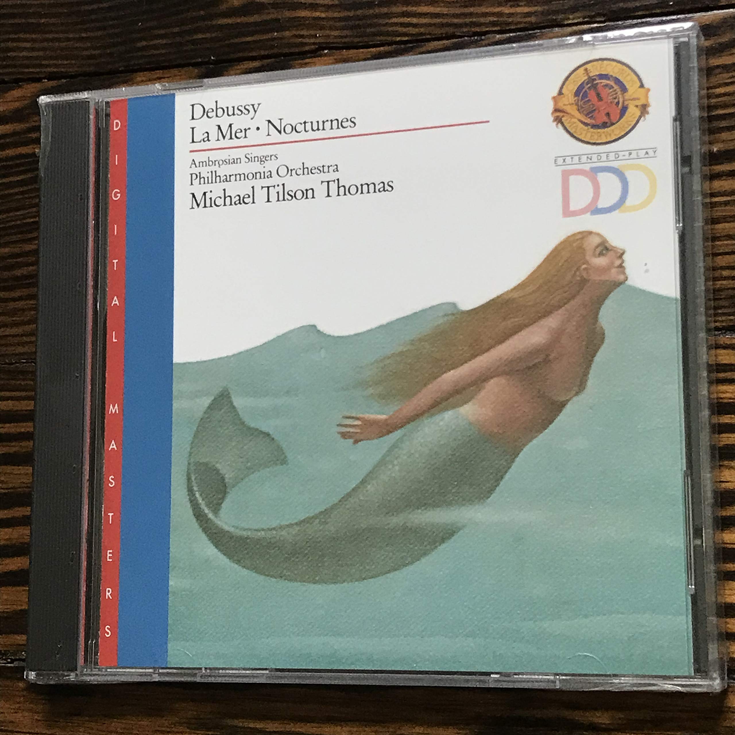 La Mer / 3 Nocturnes [Audio CD] Debussy; Tilson Thomas; Ambrosian Singers and Phl