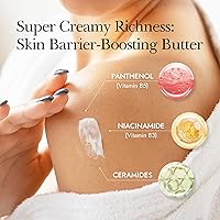 Vista 2 de THERAPISPA Mantequilla corporal rejuvenecedora: crema corporal revitalizante con manteca de karité, ceramidas, colágeno y vitamina B5 para suavizar