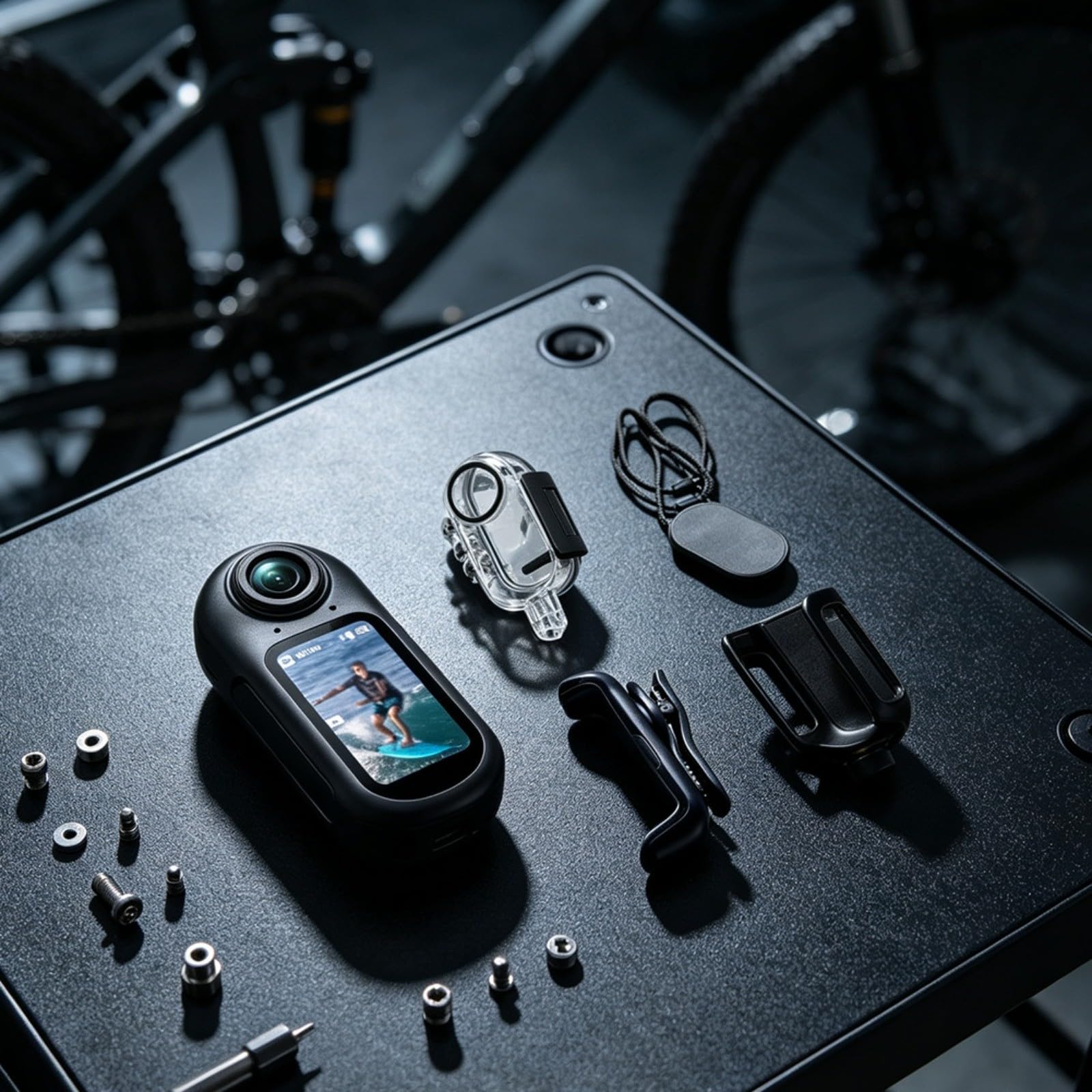 Caméra d'action 4K étanche pour le sport