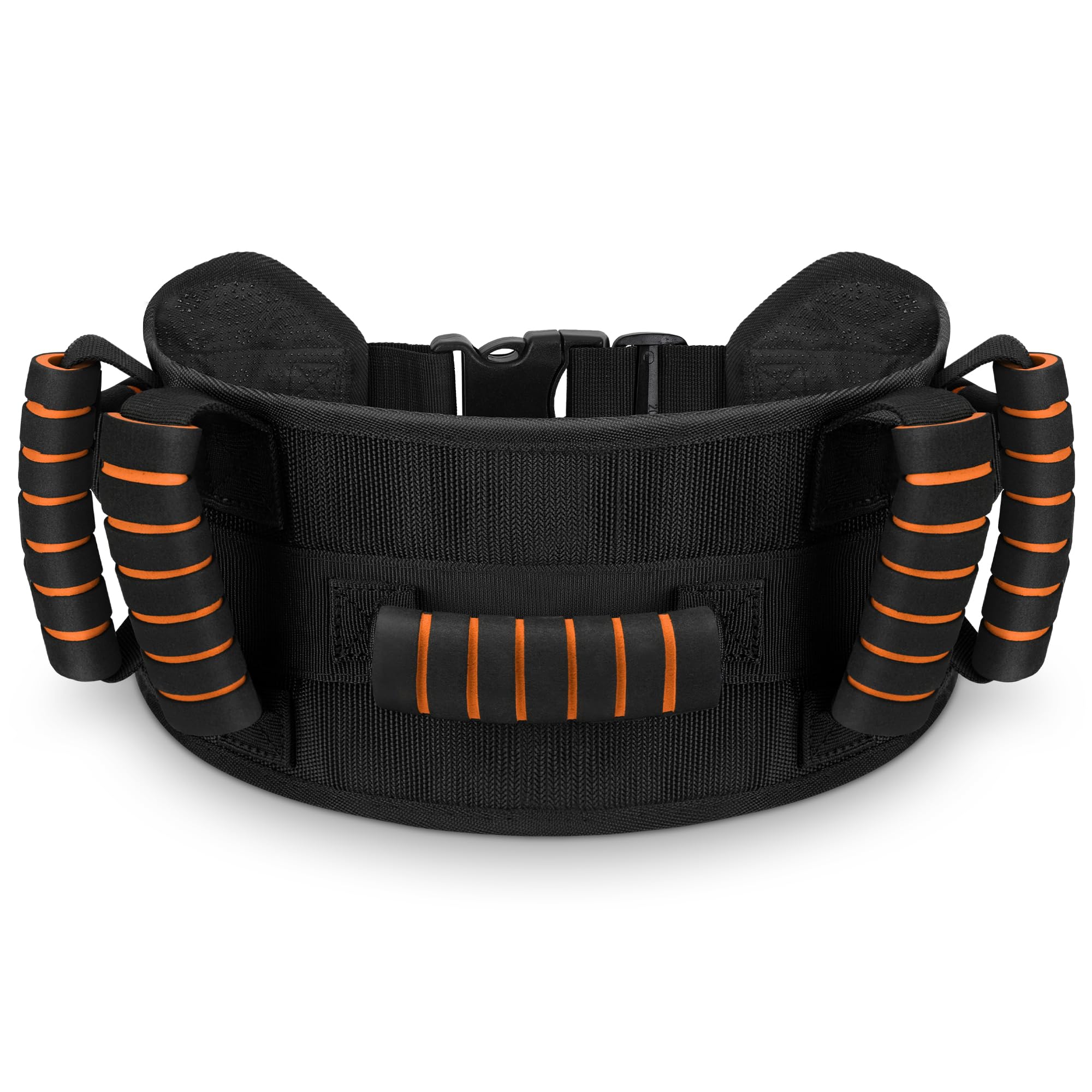 NINEMAX Gait Belt for Seniors, Gait Belt with Handles for Elderly, Medical Nursing Lift Gate Belts Assist for Physical Therapy and Patients Walking Safety with Quick Release Buckle (Orange)