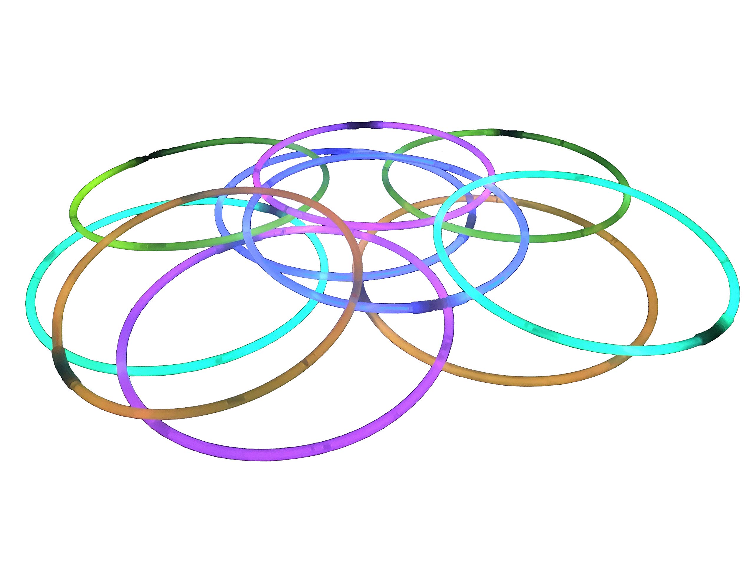 22 inch Glow Stick Necklaces (200, Mixed)