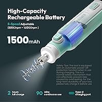 Vista 5 de Resiners Bolígrafo Taladro Eléctrico de Resina, Kit de Herramientas Rotativas Inalámbricas, 8 Velocidades Ajustables, Kit de Fabricación de Joyas