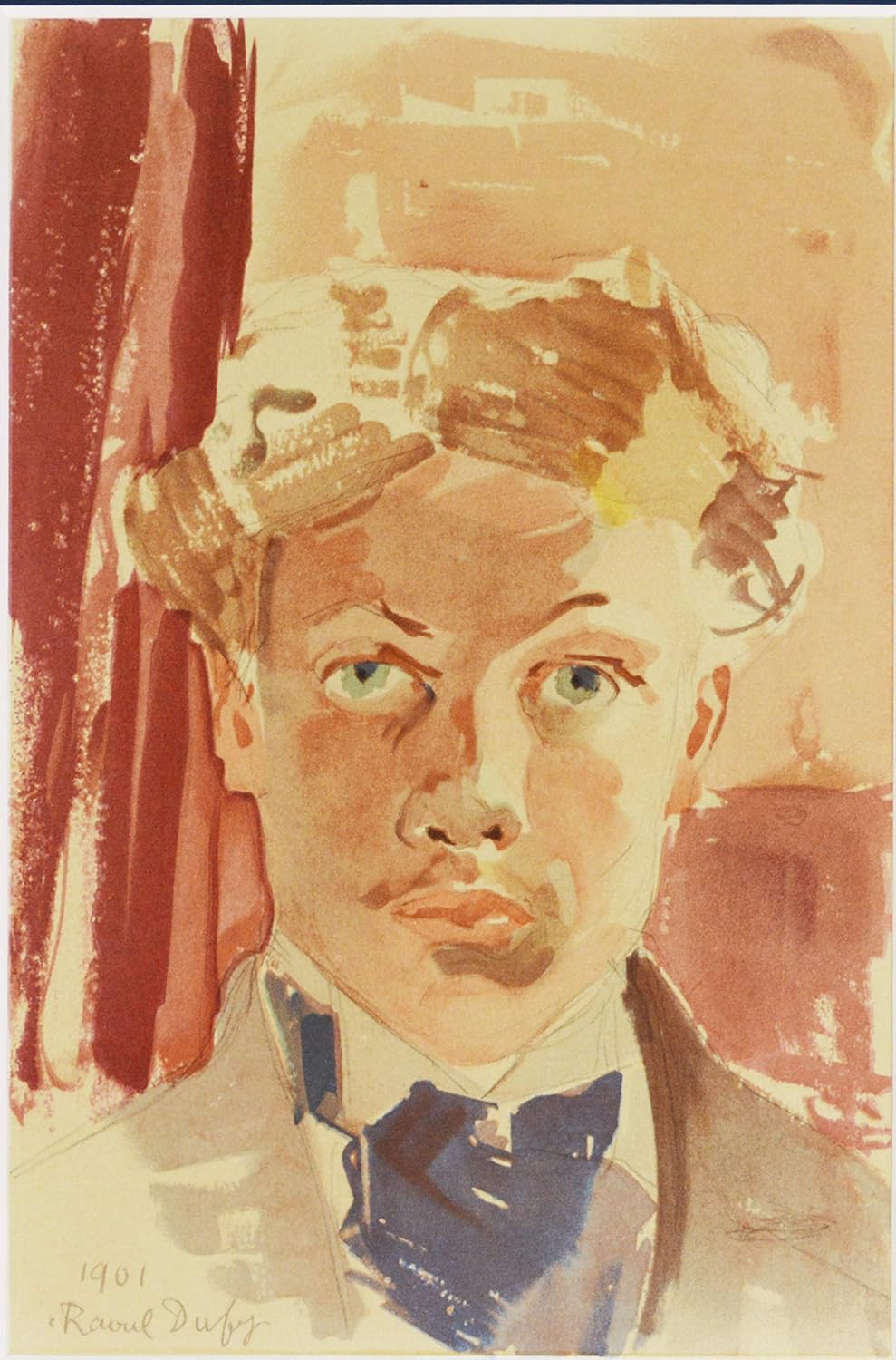 ラウル デュフィ 『自画像【ラウル・デュフィへの手紙より】』 絵画