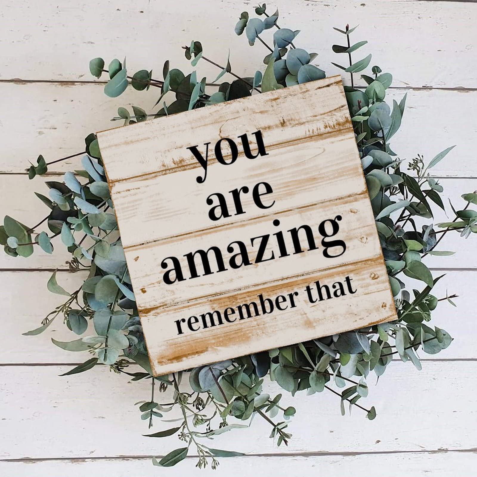 Targa a forma di cuore in legno leggero da appendere, con scritta in lingua inglese Always Remember You Are Loved More Than You Know, regalo di amicizia per donne, regalo di compleanno per lei