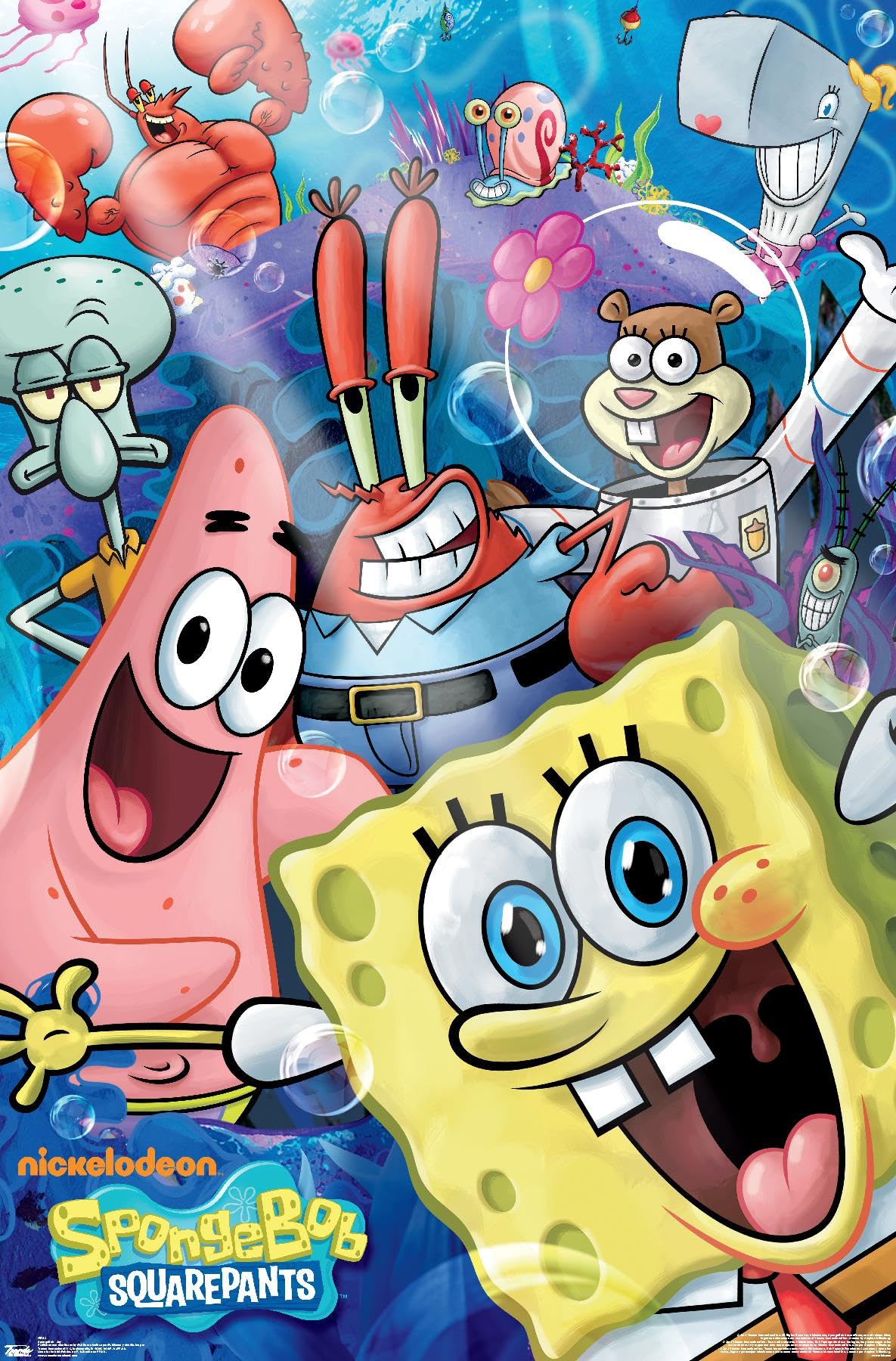 Trends International Nickelodeon Spongebob - Joy Wall Poster, 22.375" x 34", Premium Unframed Version