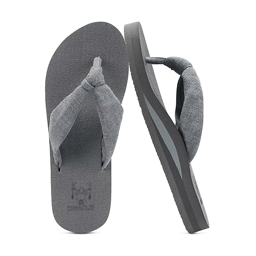 KuaiLu Womens Dressy Sandals Arch Support Yoga Mat Walking Cross Slides Ladies Slip on Orthotic Travel Outfits Slippers Cushion Comfortable