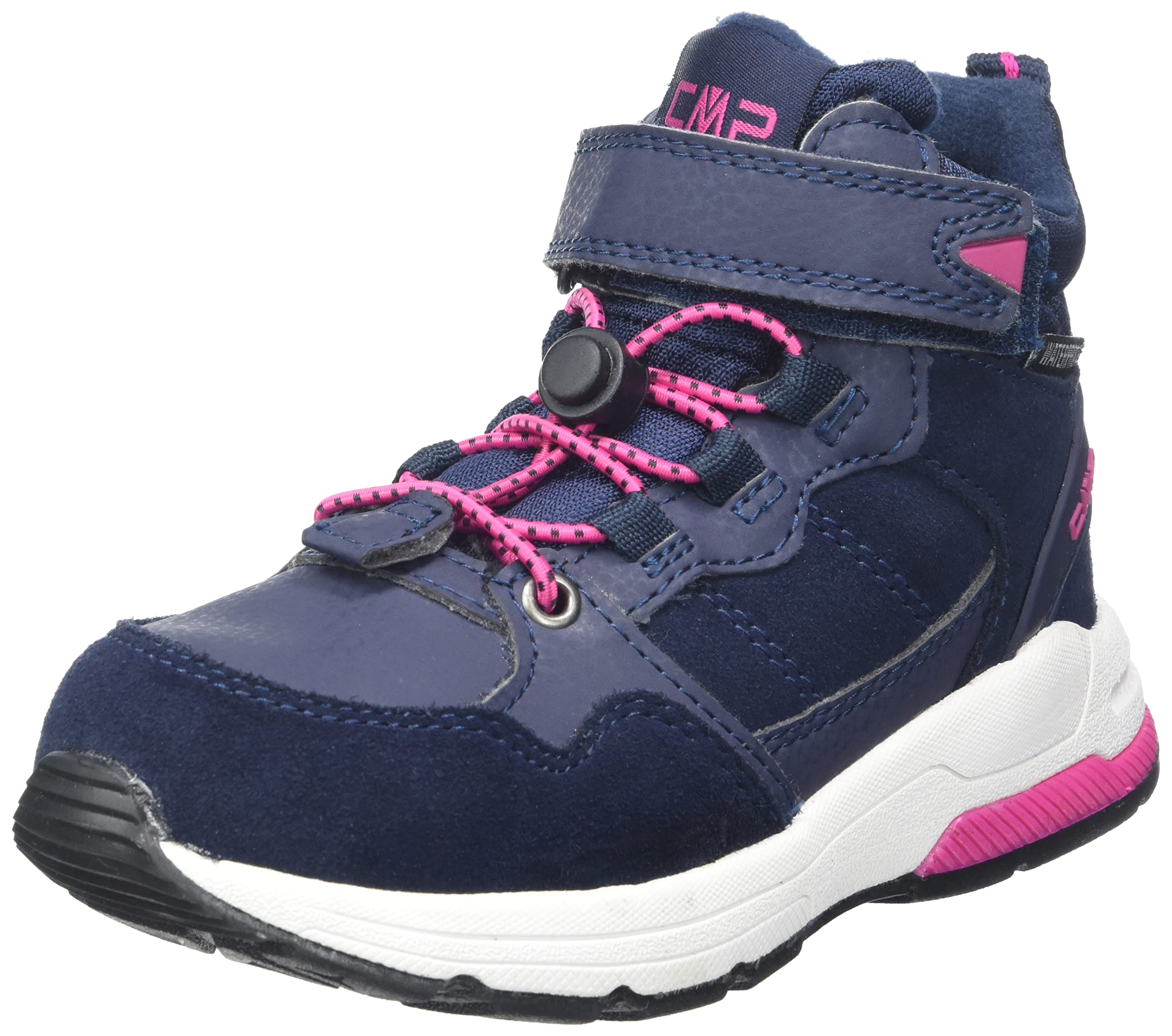 CMP Unisex Children's Hadil Leather Wp Urban Shoes Children's Sports Shoes, Black Blue, 2.5 UK Child