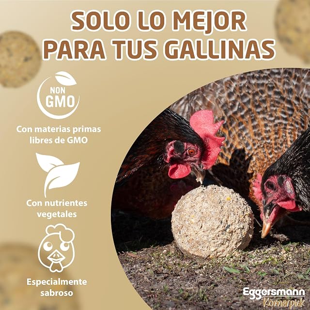 Foto 2 de 7 de Eggersmann - Juego de 6 bolas para gallinas (tamaño XXL, sin red)
