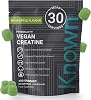 Known Vegan Creatine Gummies Value Pouch – 4500mg Creatine Monohydrate – Sour Apple Flavour – 120 Gummies 30 Days Supply – Third-Party Tested