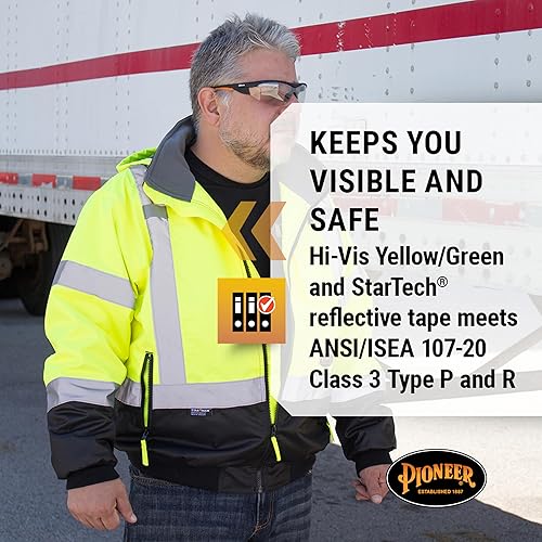 Miniatura 3 de Pioneer 5209U Hi Viz - Chamarra de seguridad con capucha desmontable