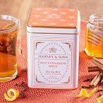 Harney & Sons Hot Cinnamon Spice - Black Tea with Cinnamon, Orange Peel, and Sweet Cloves - Tin of 20 Sachets