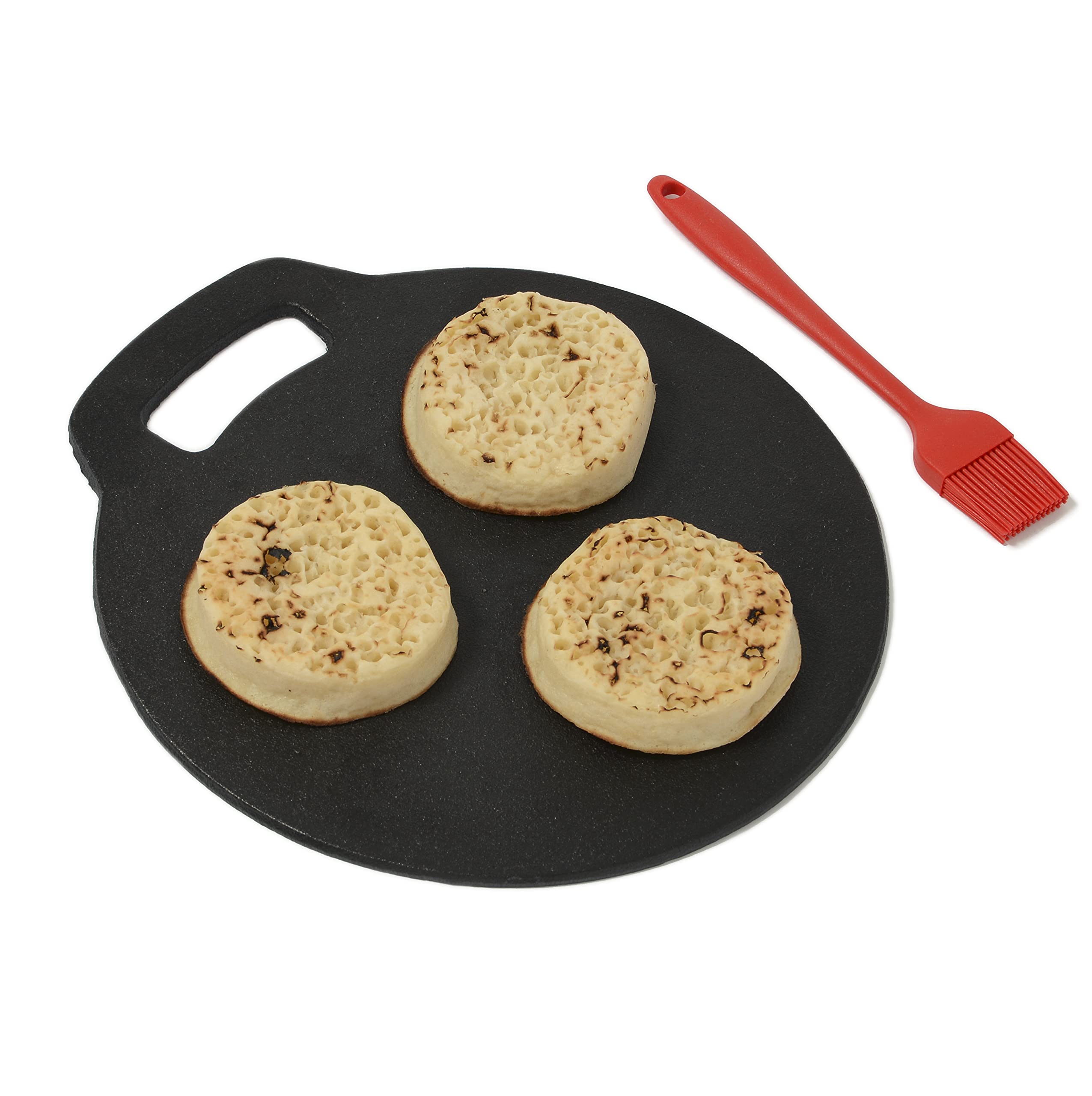 Buy KEO ST. Baking Stone HeavyDuty Cast Iron, 30x 27.5x 0.5cm, Round