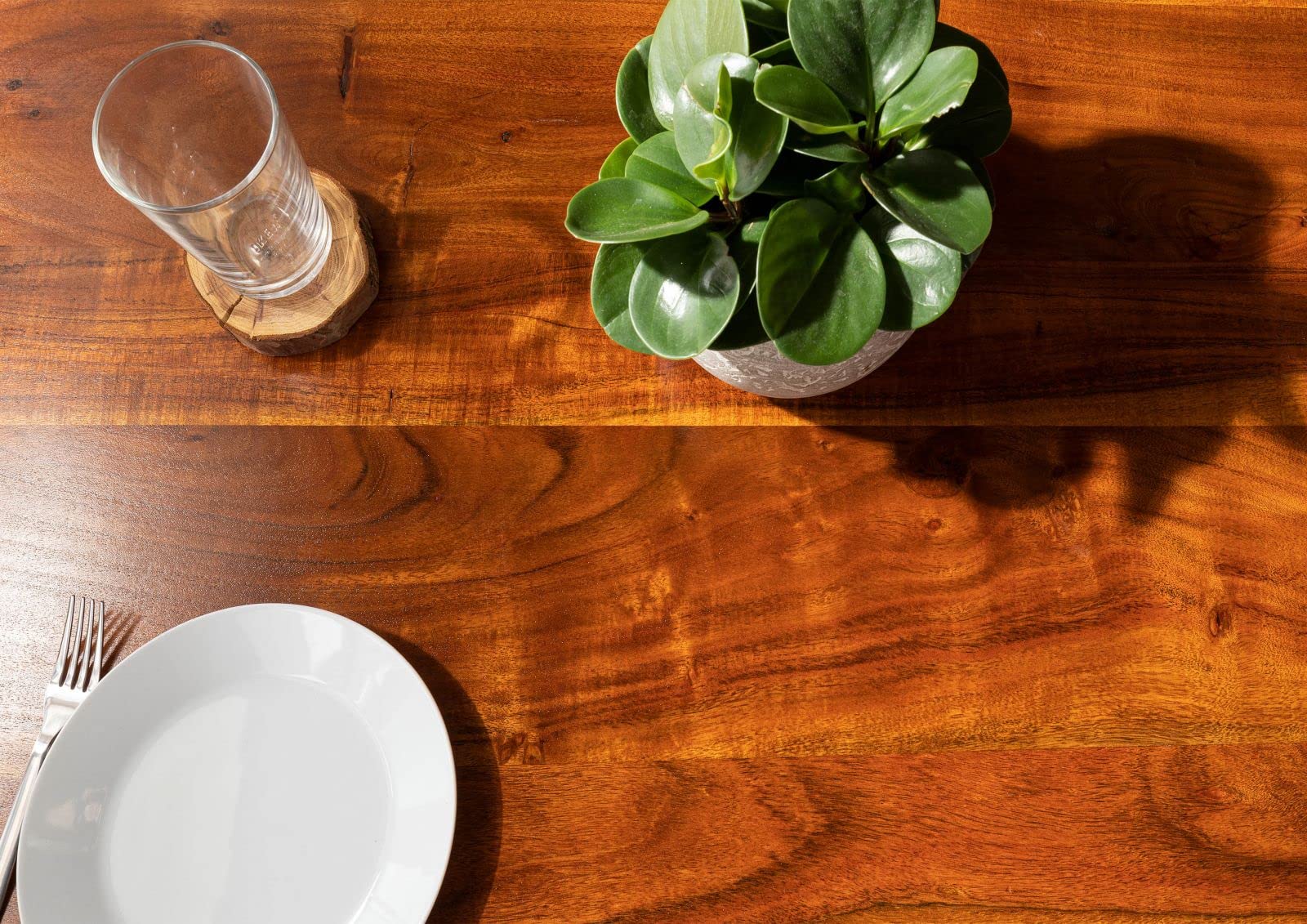 MASSIVMOEBEL24.DE OXFORD #33 Tavolo da pranzo in legno di acacia - laccato/miele 120x90x76