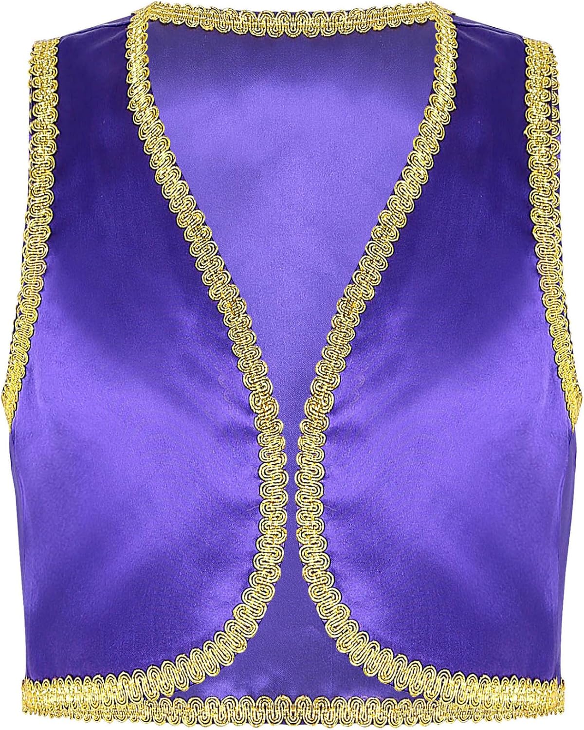 Boys Arabian Prince Tops Waistcoat Vest Kids Fairy Tale Dramas Stage Performance Fancy Dress Ups