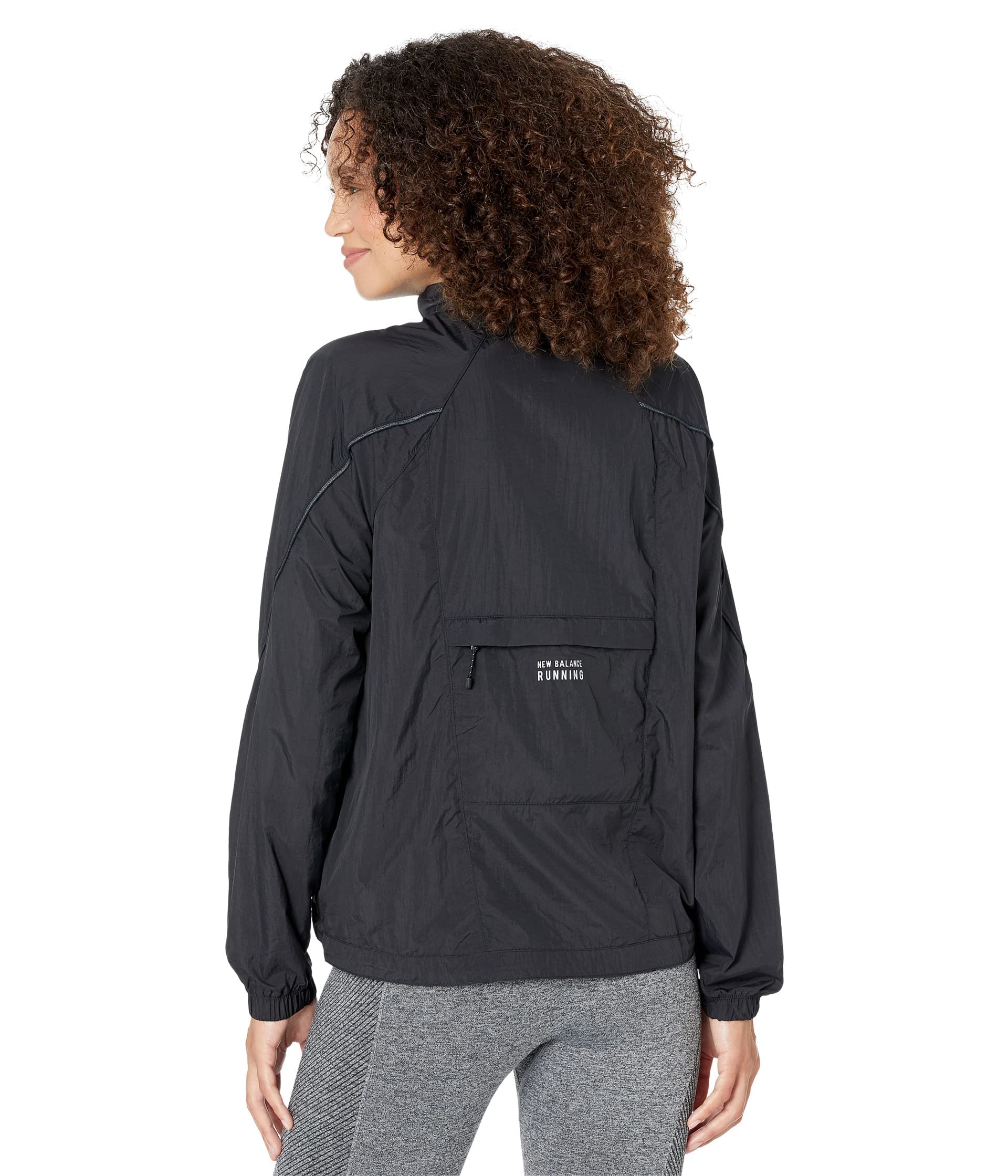New Balance Women's Impact Run Light Pack Jacket, Black, XX-Large