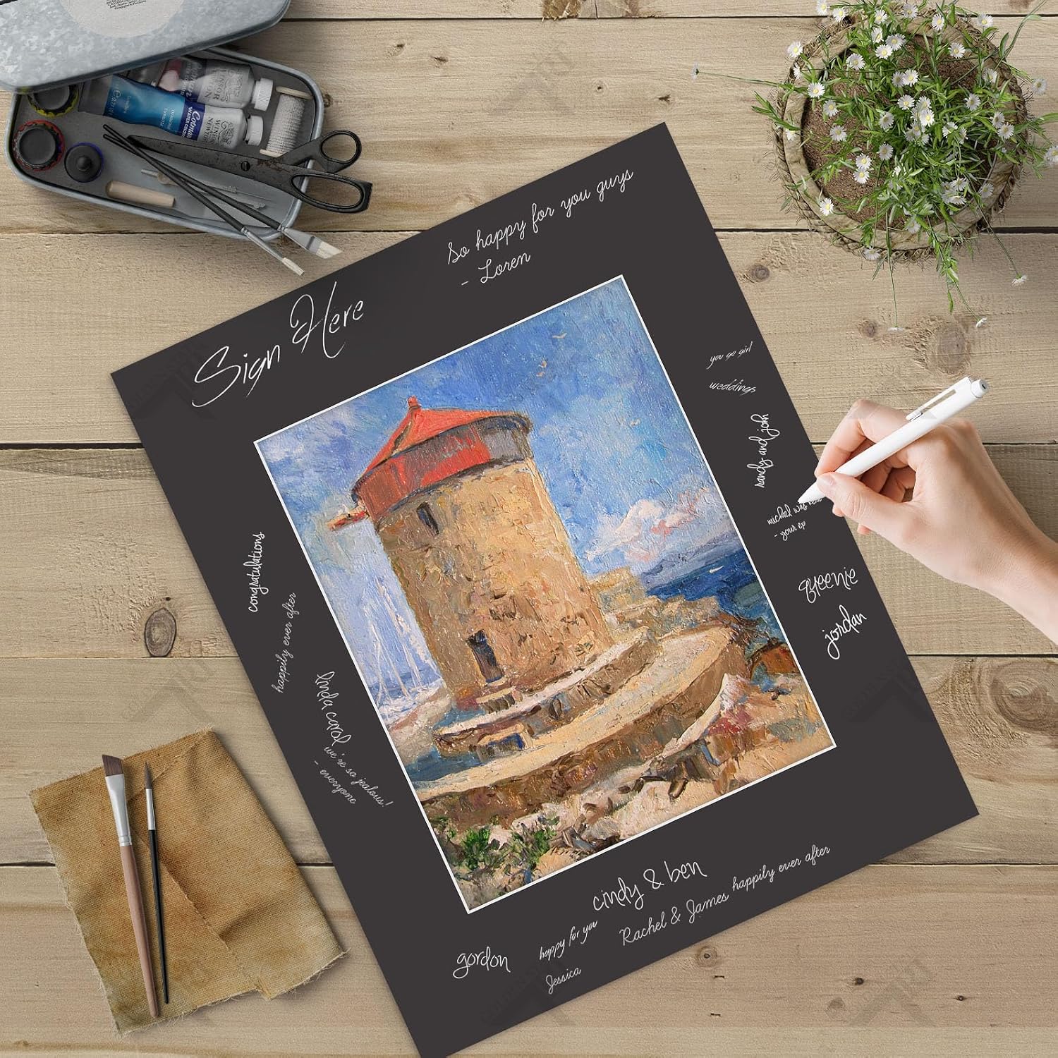 Pack of 20 16x20 BLACK Picture Mats with White Core Bevel Cut for 11x14 Pictures