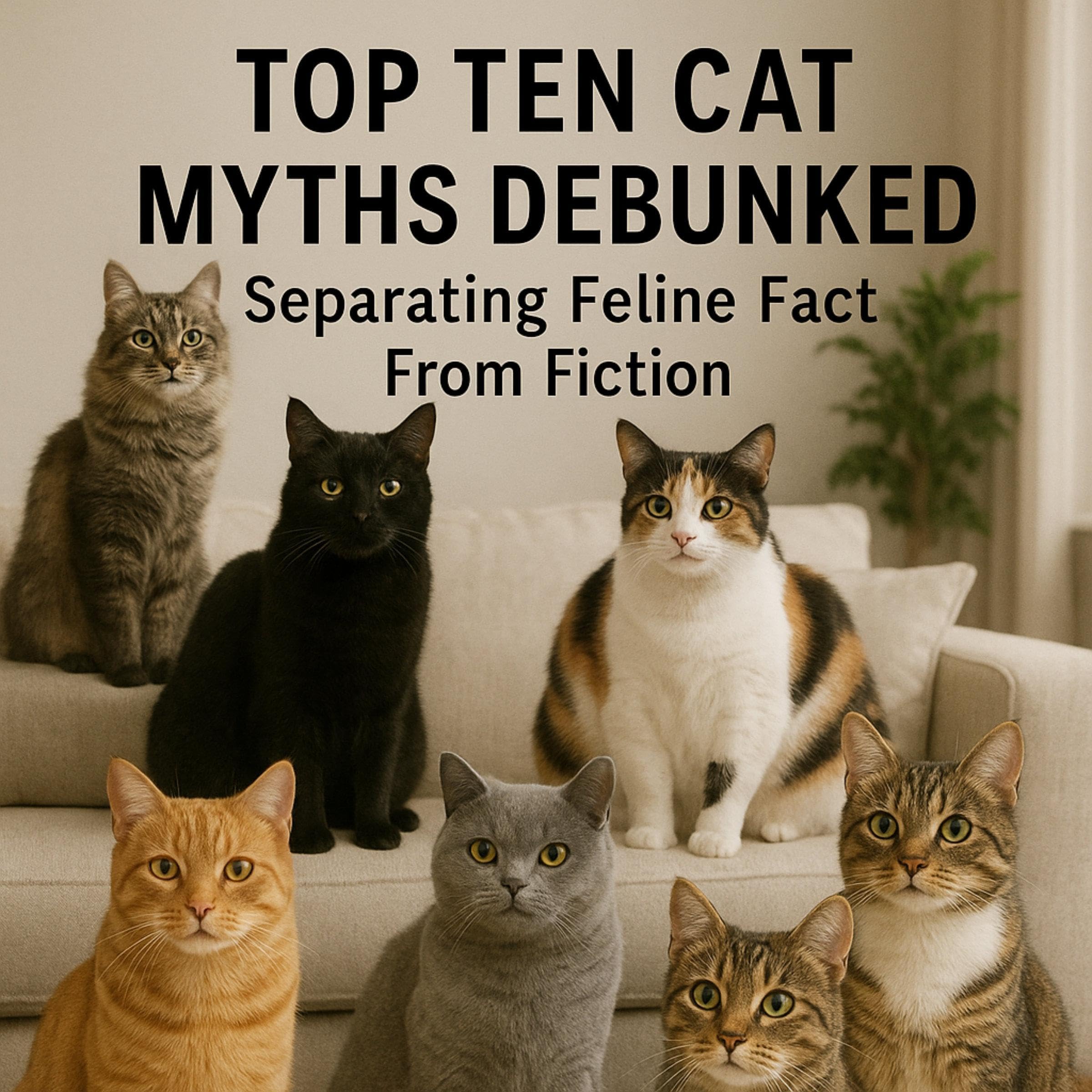 Cover art for Top Ten Cat Myths Debunked