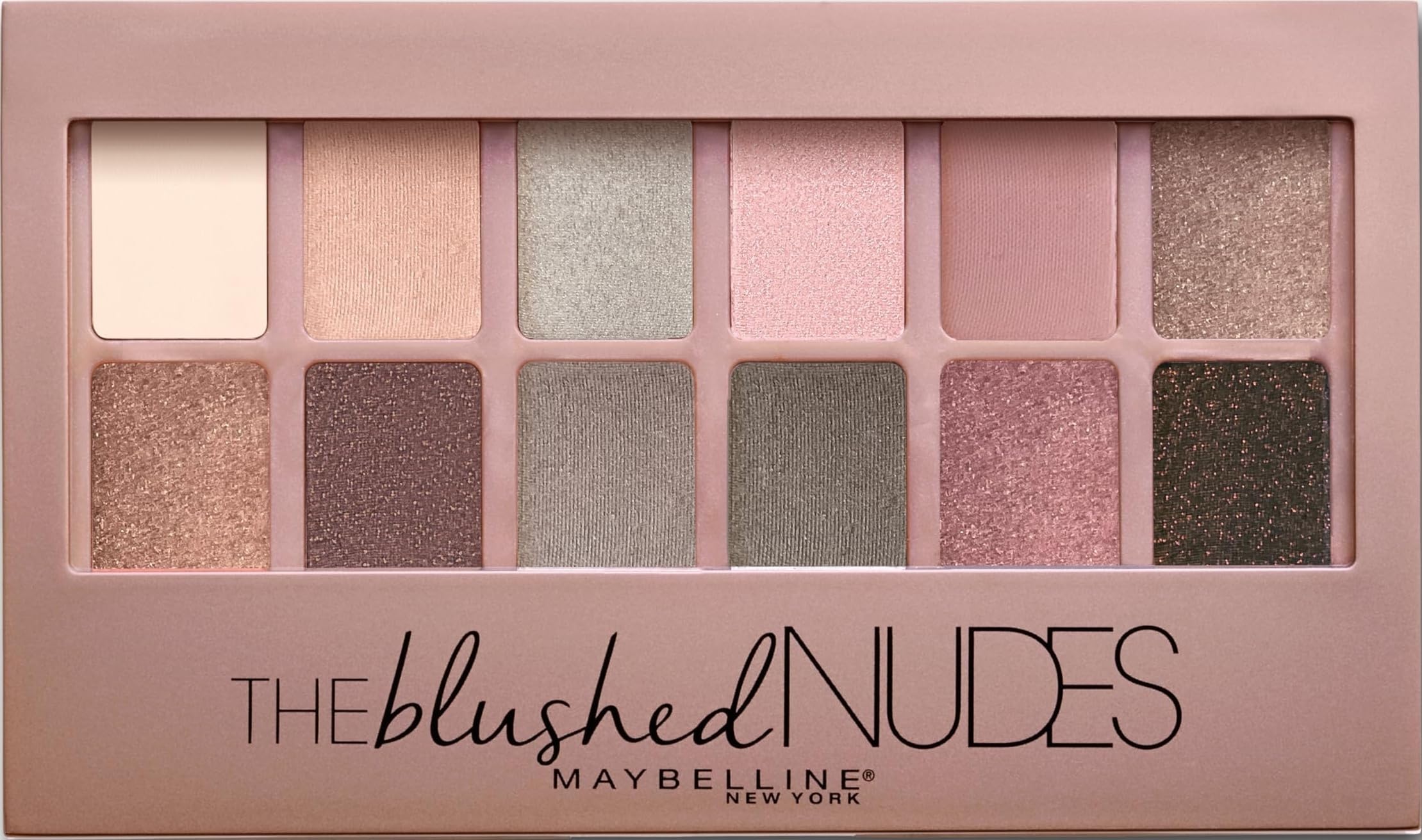 Amazon.co.jp: MAYBELLINE The Blushed Nudes Palette in Nude - 12