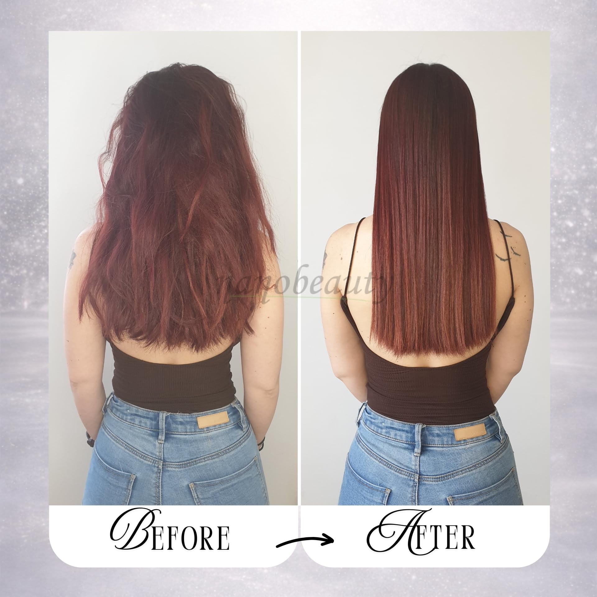 Nanobeauty Brazilian Keratin Hair Straightening 150ml Treatment Kit, Diamond Infused, Vegan, Blow dry, Smoothing/Repair, Argan Oil, Professional Results