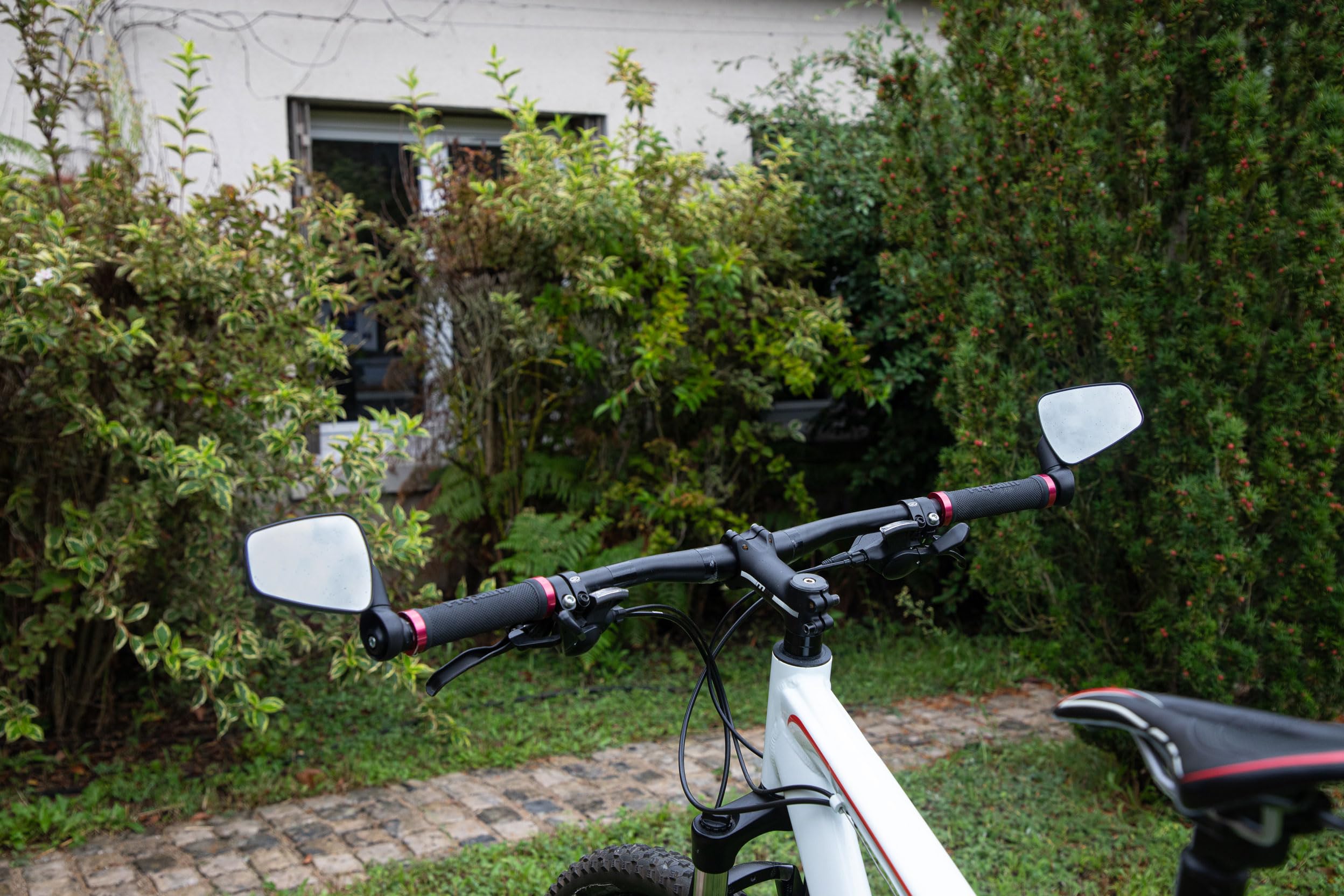 ZEFAL Dooback 2 - Zestaw dwóch lusterek rowerowych - elektryczne lusterko rowerowe, rowerowe i MTB z nietłukącym się lustrem - lekkie i obrotowe - lusterka prawe i lewe - wyprodukowane we Francji