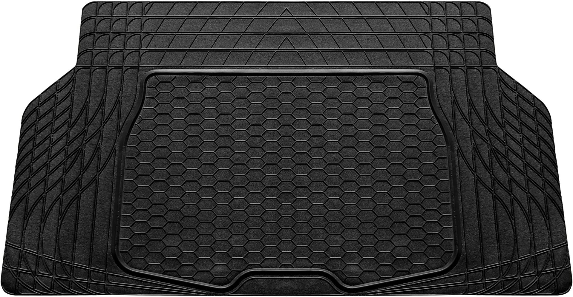 FH Group ClimaProof Universal Cargo Mat – All-Weather, Trimmable Trunk Mat (55" W x 31.5" D) – Fits Most Cars, SUVs & Trucks – Black