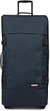 Eastpak Tranverz L Valise Grand Format 121L (79 x 40 x 33 cm), grande valise de voyage à roulettes, bagage résistant avec double compartiment, poignée télescopique & serrure TSA - TRIPLE DENIM - 1