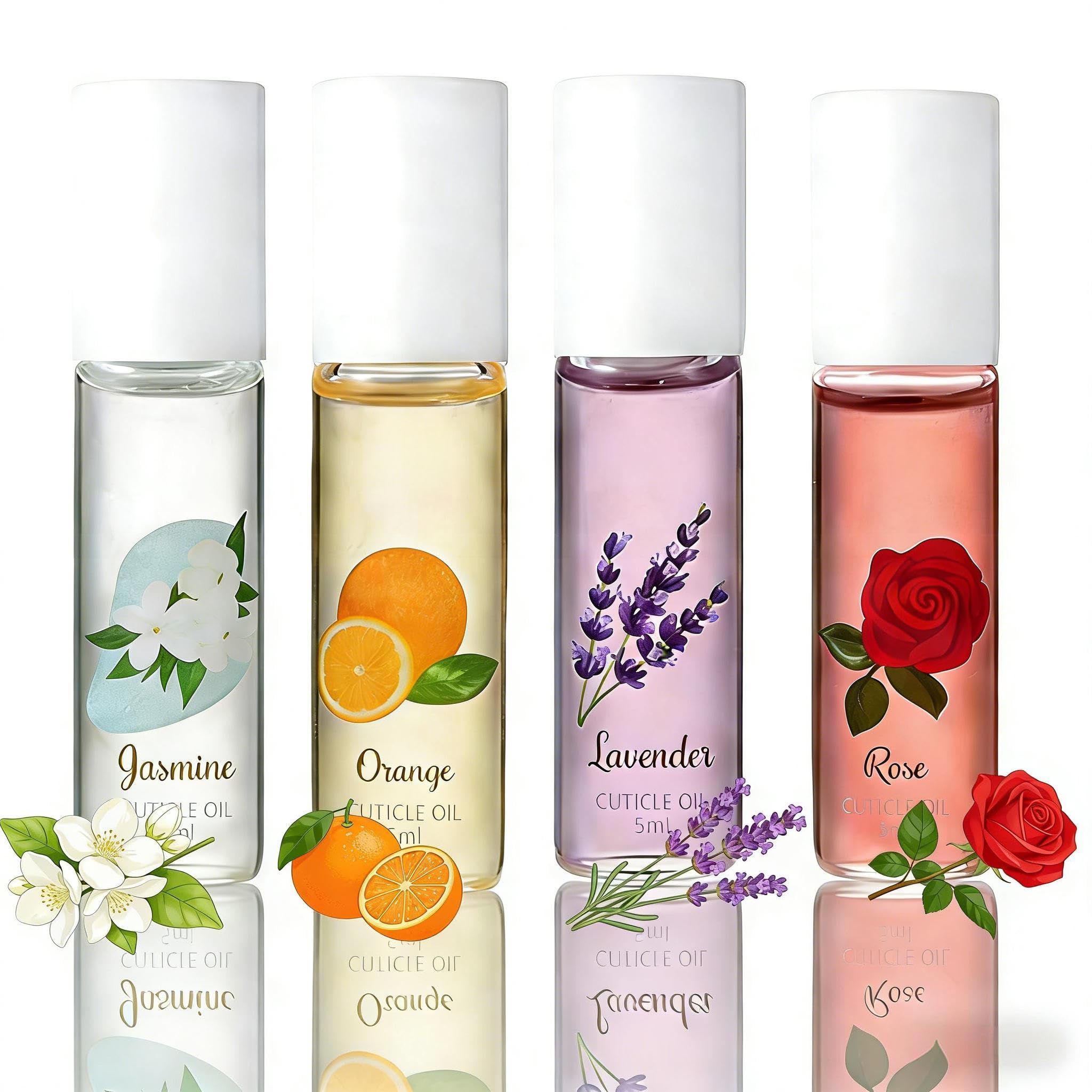 Nail Oil Per Unghie E Cuticole, 4pc Cuticole-per Olio-unghie Per La Cura E Il Rinforzo Delle Roll On Treatment Per-unghie Danneggiate Olio-per-cuticole Delle Mani E Dei Piedi