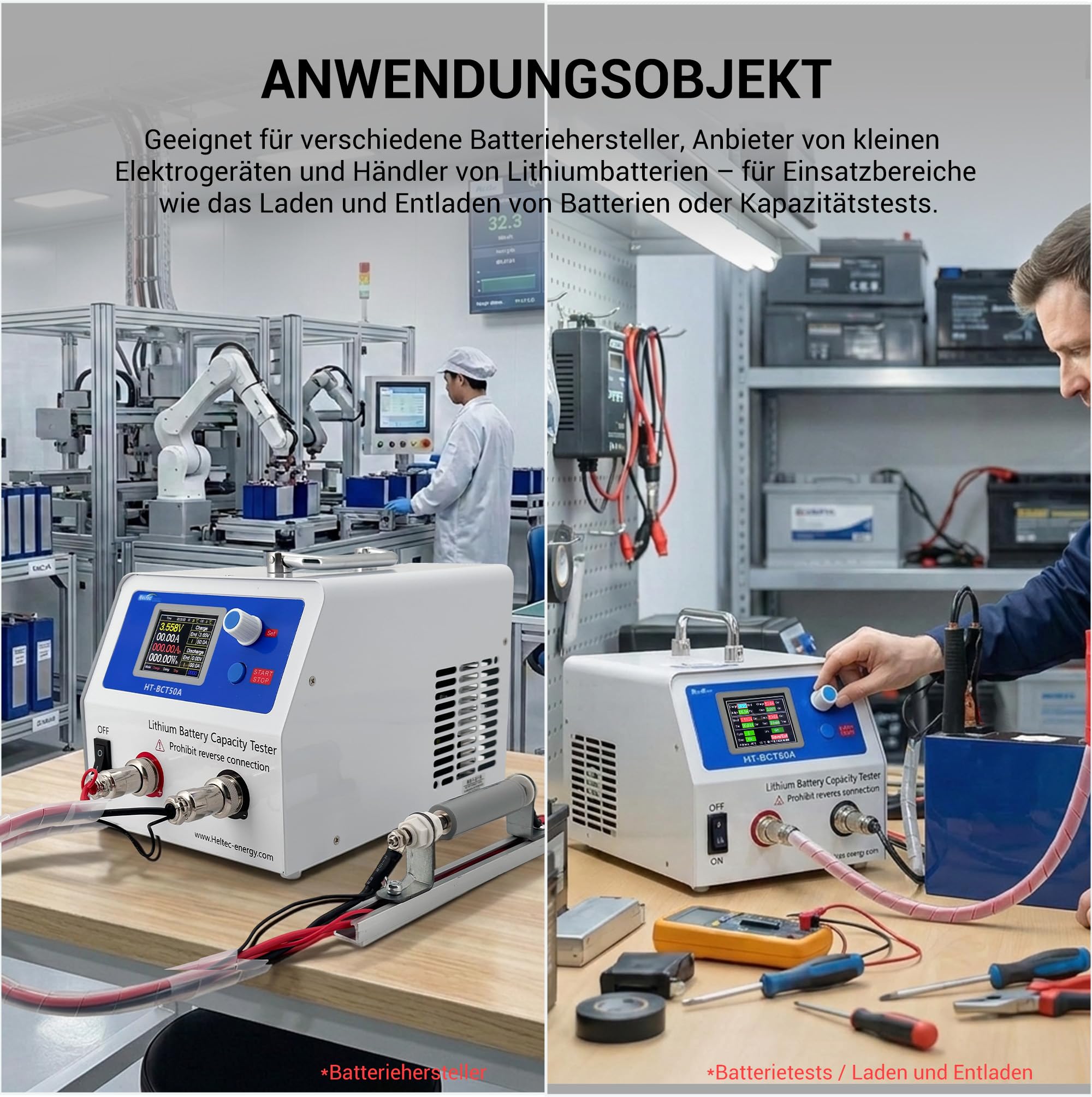 Heltec 4 kanały 0,3-5 V 0,5-50 A Tester pojemności/obciążenia akumulatora/monitor do akumulatorów Li-ion/18650/LTP/LiFePO4 elektronarzędzia