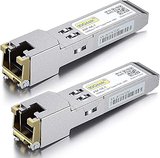 1.25G SFP-T 1000BASE-T Copper SFP SFP to RJ45 SFP for Cisco GLC-T SFP-GE-T Meraki MA-SFP-1GB-TX Ubiquiti unifi UF-RJ45-1G D-Link Supermicro TP-Link and More Pack of 2