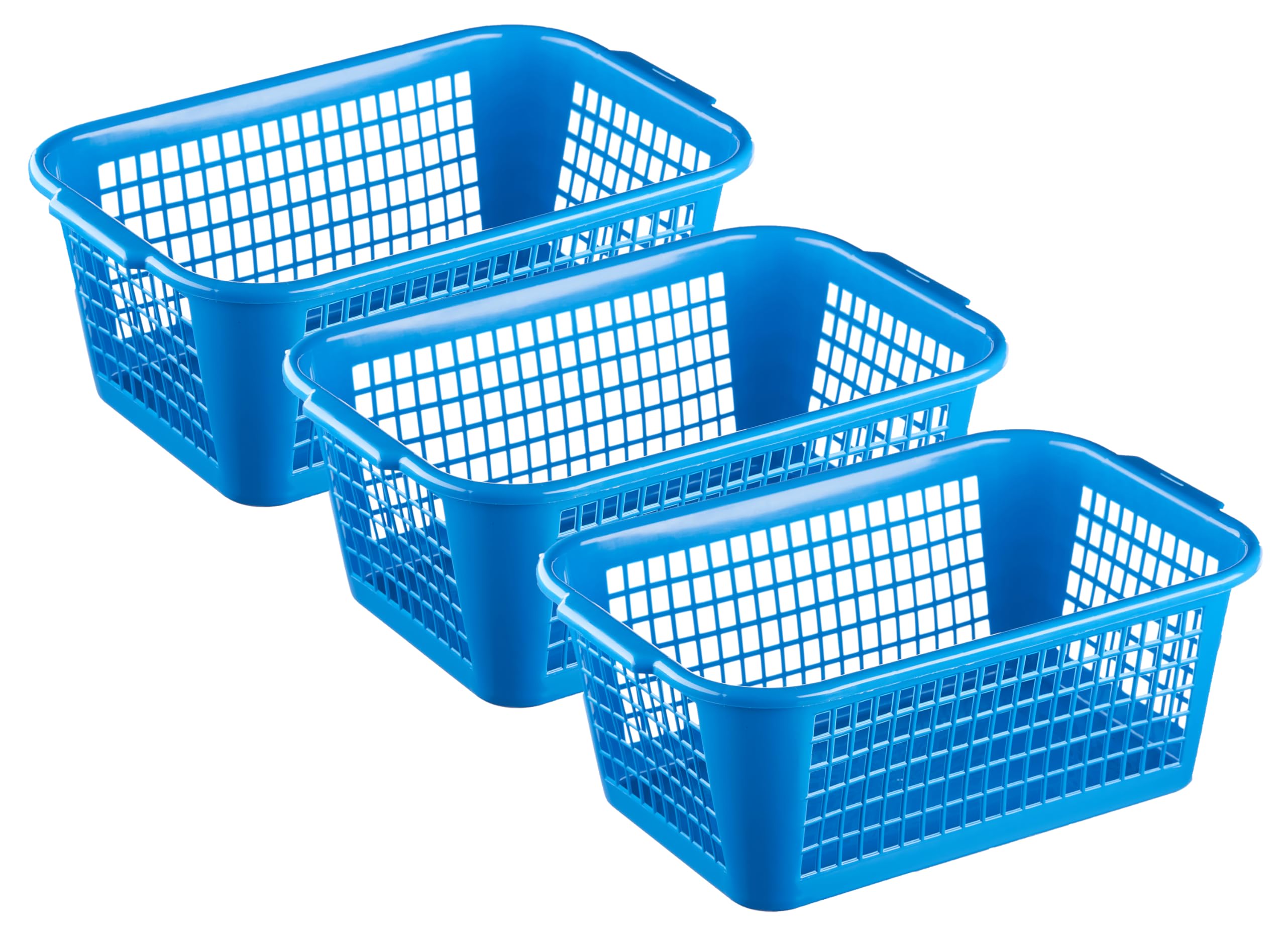 PARENCE.- Lot De 2 Petits Paniers De Rangement En Plastique – Corbeilles Multi-Usages 350 Ml