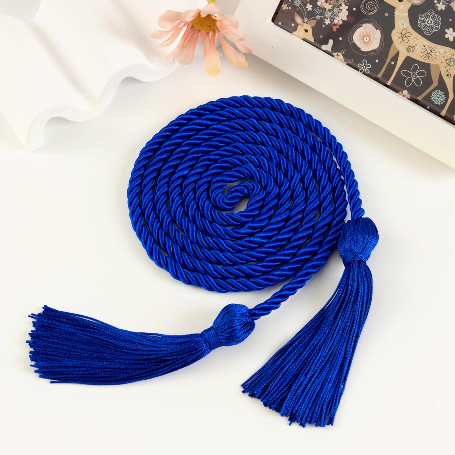 Graduation Honor Cord, Graduation Tassel Honor Cords for Graduation Decorations Bachelor Gown Master Doctoral (Blue)