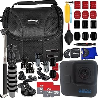 Ultimaxx Essential GoPro HERO11 Black Mini Bundle - Includes: 2x 64GB Ultra MicroSDXC’s, Helmet Mount Kit, Mini “Gripster” Tripod, Mini Suction Cup Mount, Floating “Bobber” Handle & More (25pc Bundle)
