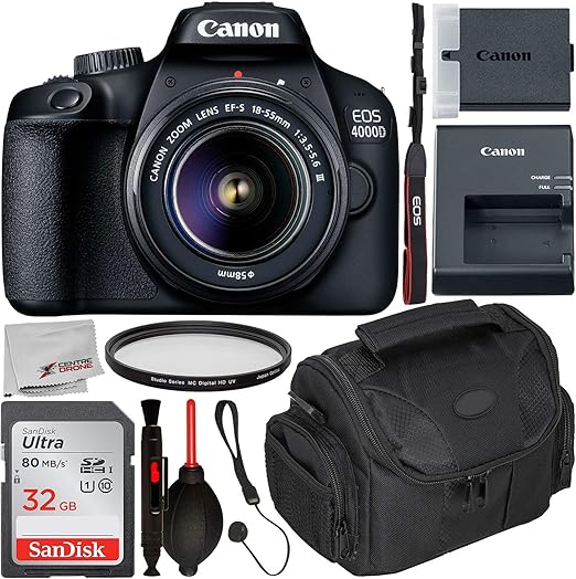 Amazon Canada Canon EOS 4000D DSLR Camera with 1855mm III Lens