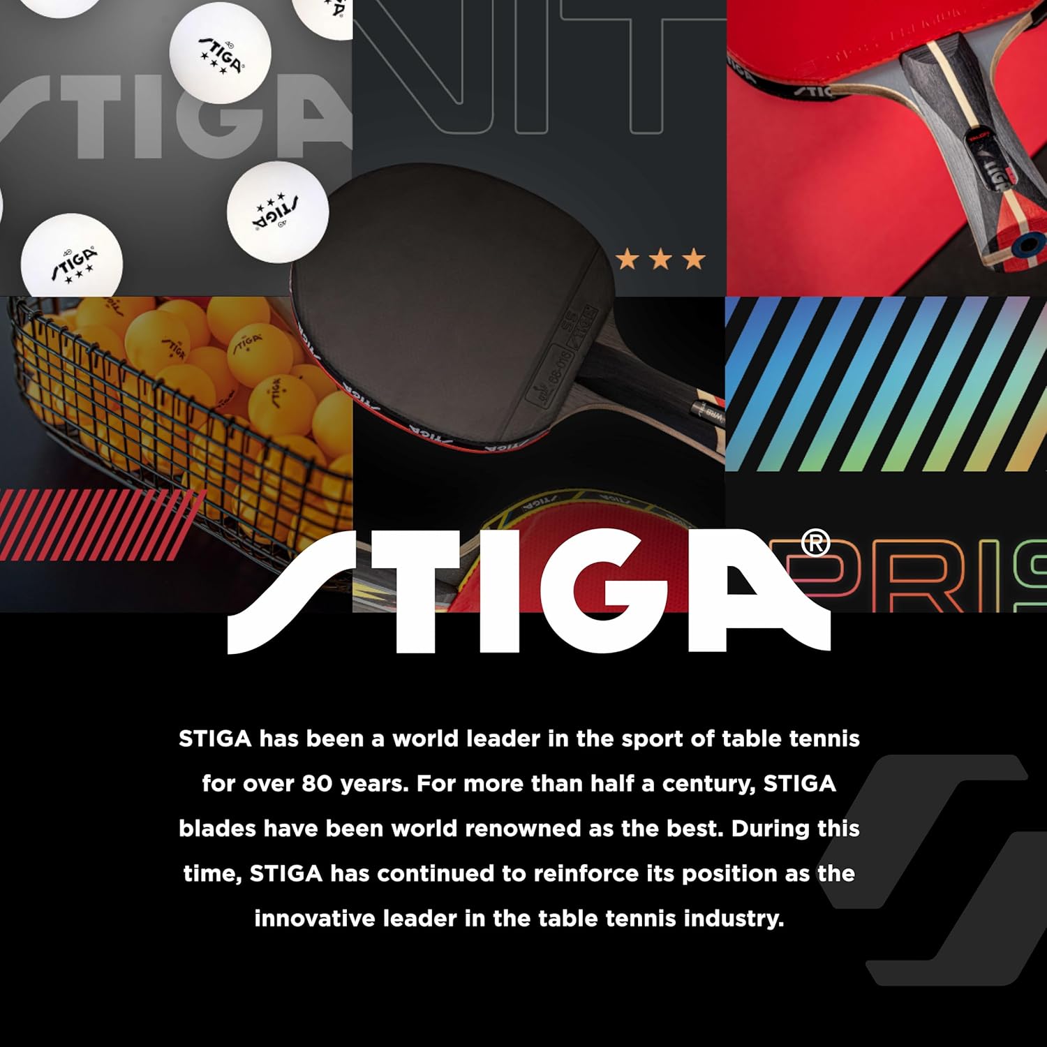 STIGA Cybershape Eclipse Ping Pong Paddle – Professional Performance Table Tennis Racket - Hexagon Shape Tournament-Quality Paddle for Spin, Speed, and Control