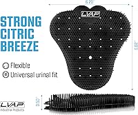 Vista 2 de LVAP Urinal Screen Deodorizer (12-Pack) - Anti-Splash Urinal Cakes, Toilet Deodorizer, Urinal Screens for Commercial Restrooms, 5,000 Flushes, Negro
