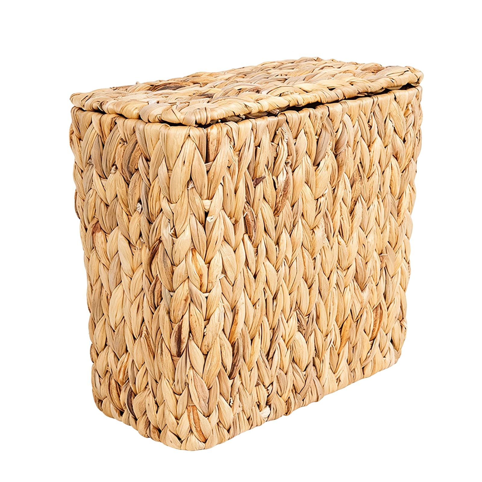 Stilvoller Rattan Mülleimer, innerer Eimerdeckel zur Geruchskontrolle, natürliches, Zuhause, Nassräume, Rattan Mülleimer