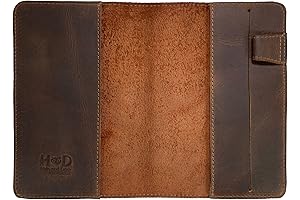 Hide & Drink Premium Rustic Distressed Leather Cover for Leuchtturm A6 Hardcover Notebooks