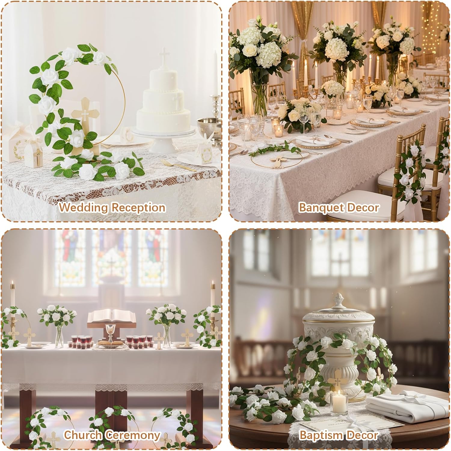 60 Pcs Baptism Centerpiece Decoration for Tables Baptism Decorations for First Communion Wooden Cross Decor Christening Decorations for Bible Baby Shower Birthday Party Decor Supplies