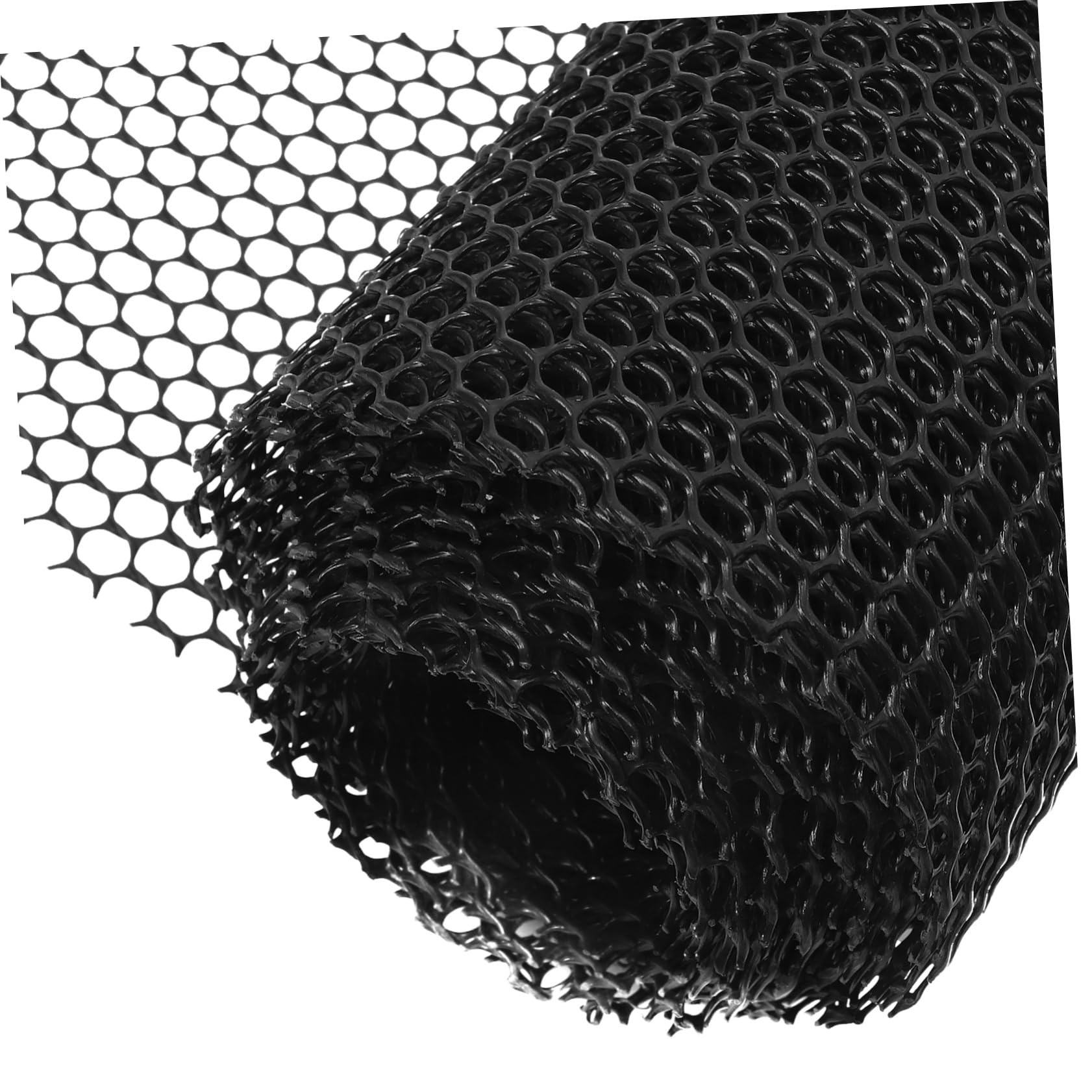 Hemobllo Rete da Giardino in Plastica Nera, Recinzione per Pollame e Animali, 0,4x6m, Facile da Installare, per Casa e Prato Decorativo