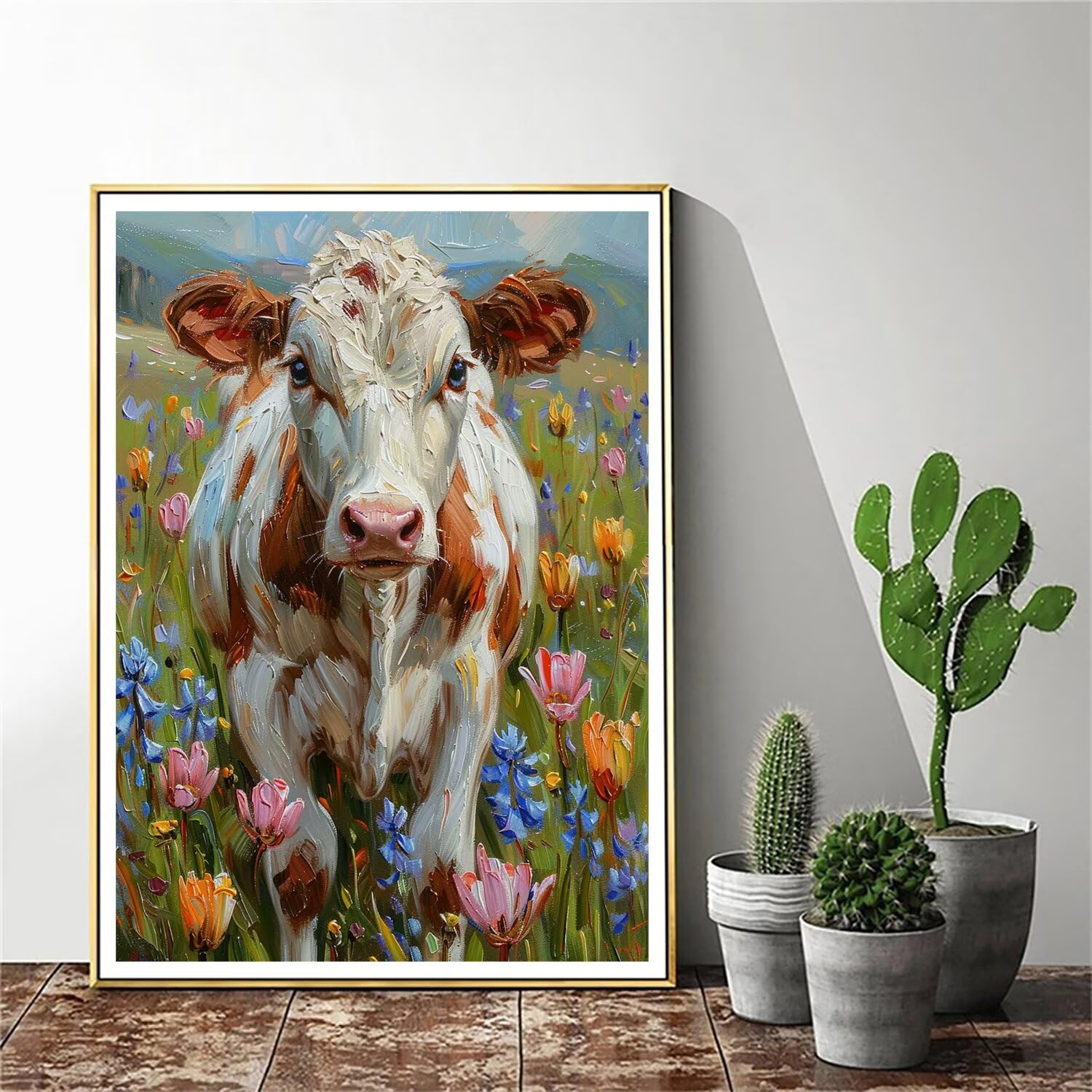 Pintar por Numeros Adultos pintar por numeros niños manualidades niños 10 años, DIY Pintar por Números de Pincel y Pintura acrílica Decoraciones para el Hogar Manualidades, sin Marco 60x80cm C-182