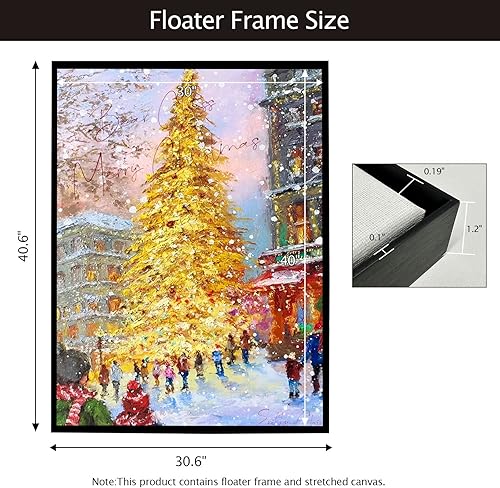 Miniatura 5 de Marco de lienzo de 30 x 40 pulgadas, con lienzo estirado en blanco, 9/10 pulgadas de grosor para pintar (2 lienzos + 2 marcos)