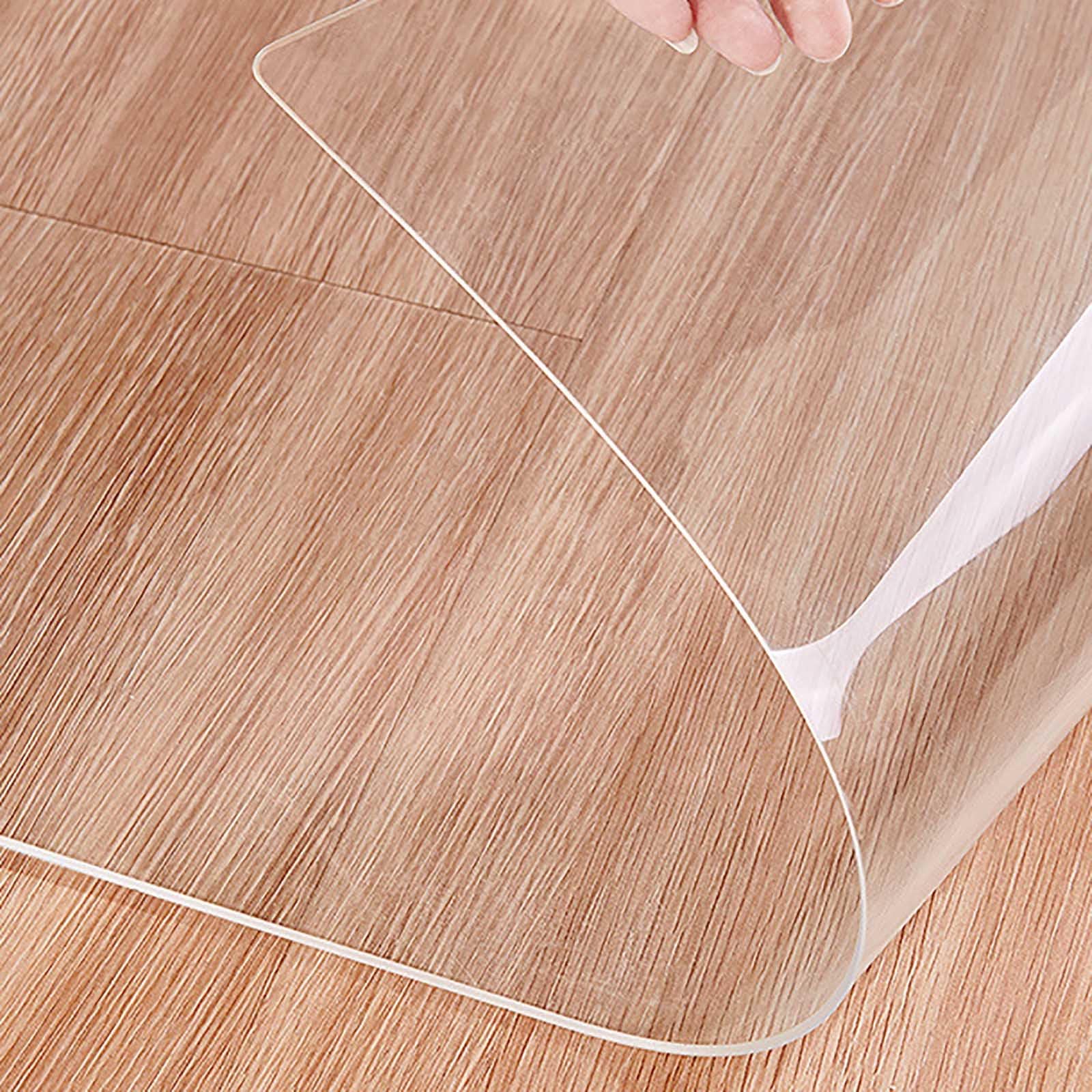 ALAIAS Office Chair Mat for Hardwood Floor 1 5mm Thick Durable Clear PVC Desk Chair Mat Under Desk