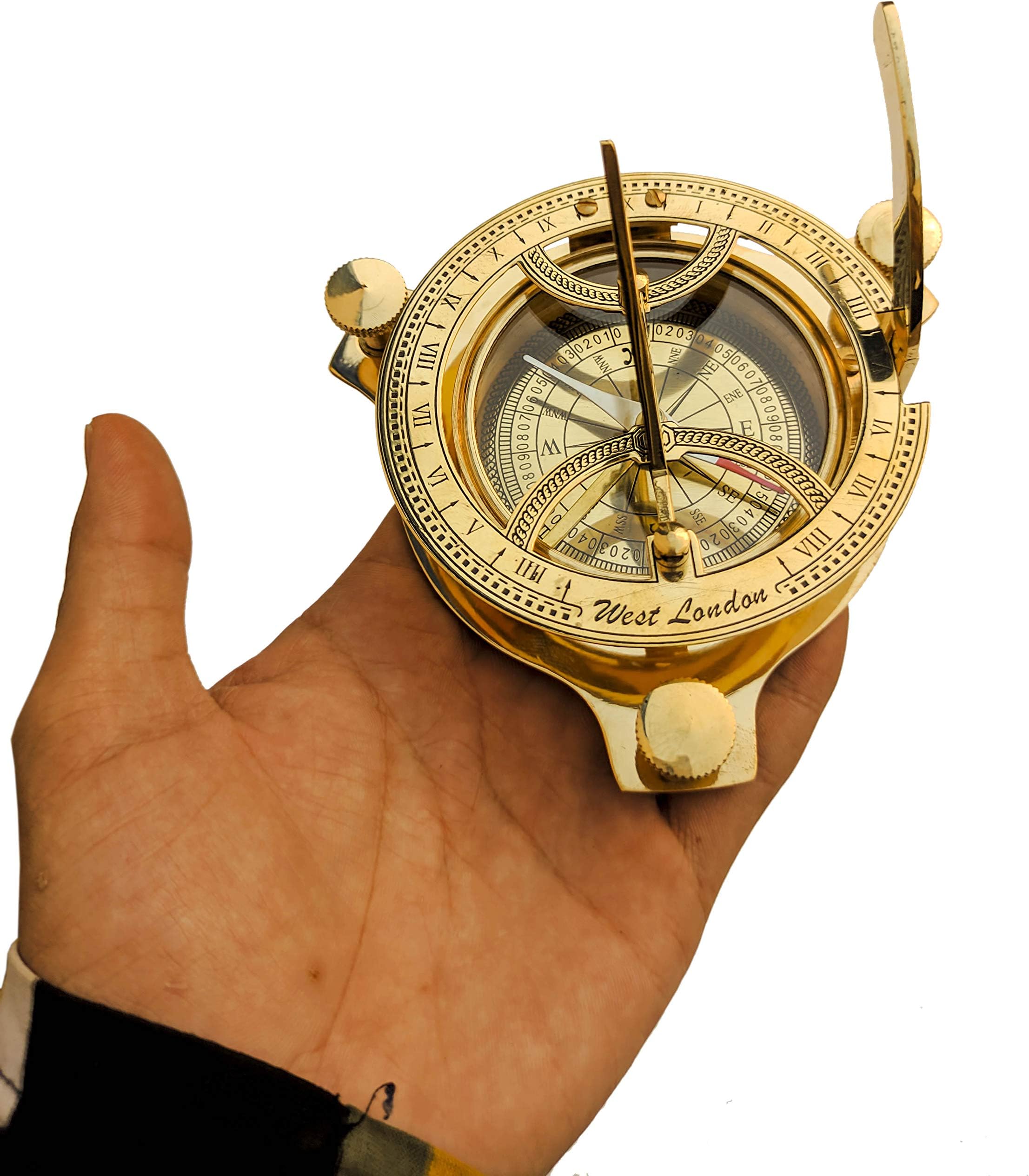 Sundial Compass Solid Brass Sun Dial