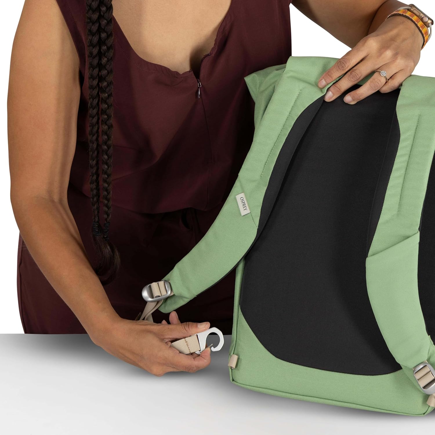 Osprey Arcane Zip Top Tote Backpack, Black - Image 11