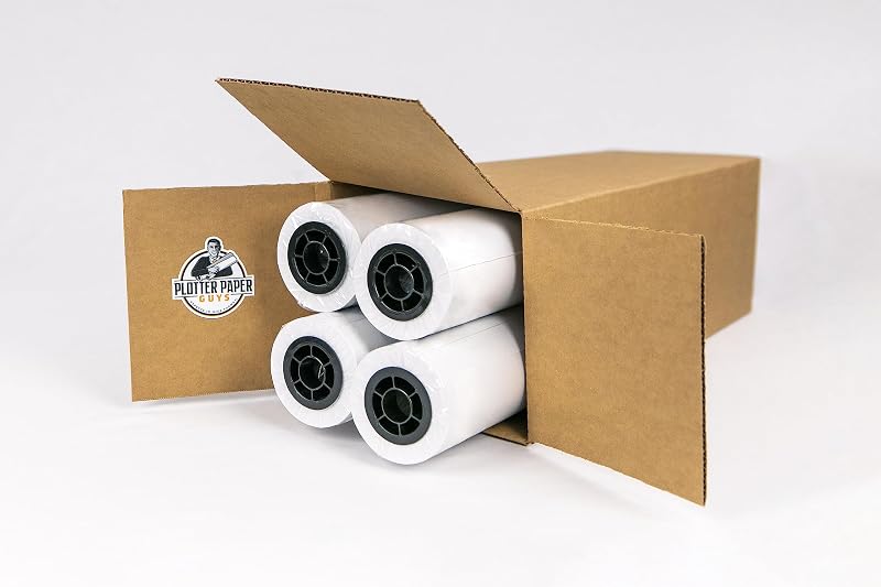 24lb Premium Coated Inkjet Bond Paper, 30" x 150', 4 rolls per box