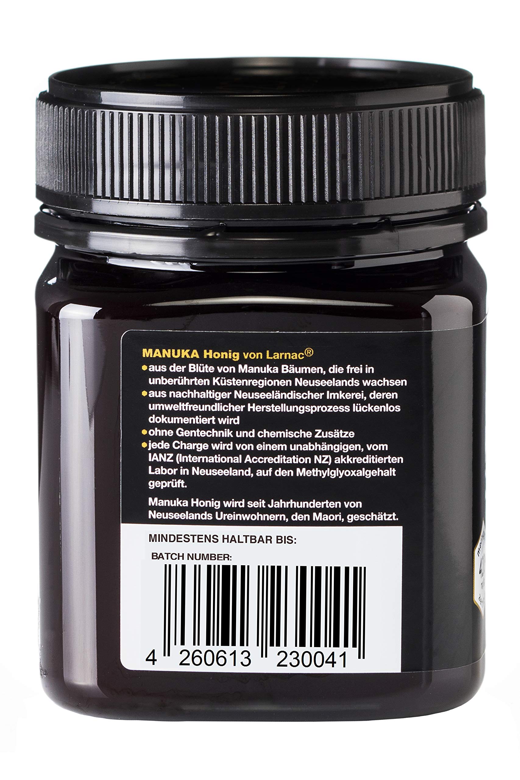 Larnac Manuka Honig MGO 420+ aus Neuseeland, 250g, Methylglyoxal zertifiziert