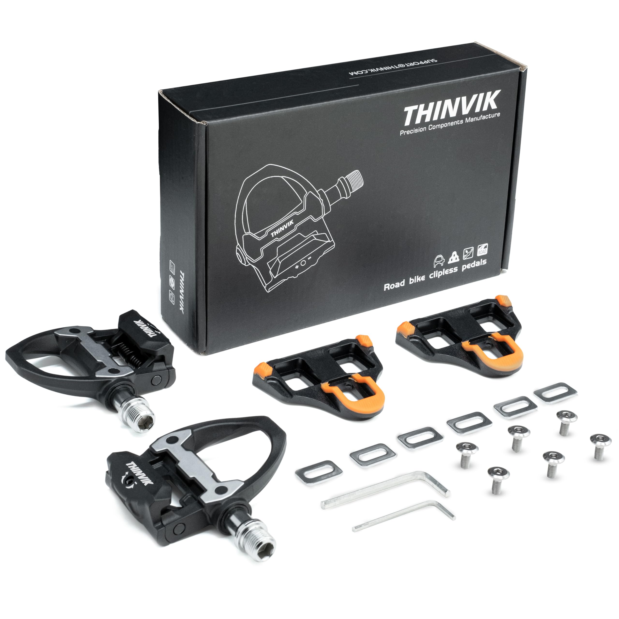 Amazon | Thinvik 自転車 クリート シマノ SPD-SL システム ペダル