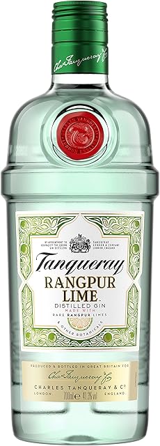Tanqueray Rangpur Lime Distilled Gin | 41.3% vol | 70cl | Made with Rangpur Limes & Gin Botanicals | Citrus Flavours with a Twist of Herbs | Enjoy in a Gin Glass with Ice & Tonic