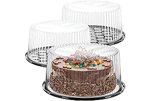 3-Layer Clear Plastic Cake Dome for Easy and Safe Cake Transport
